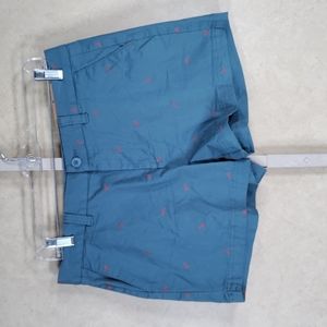 05199 Magellan Aegan Blue Happy Camper Shorts 10 NWT